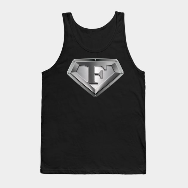 Steel Plated Diamond Shaped F Tank Top by TheGraphicGuru